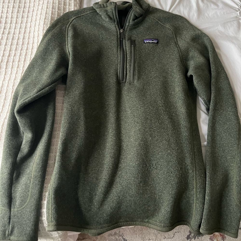 Mens Green Patagonia Half Zip